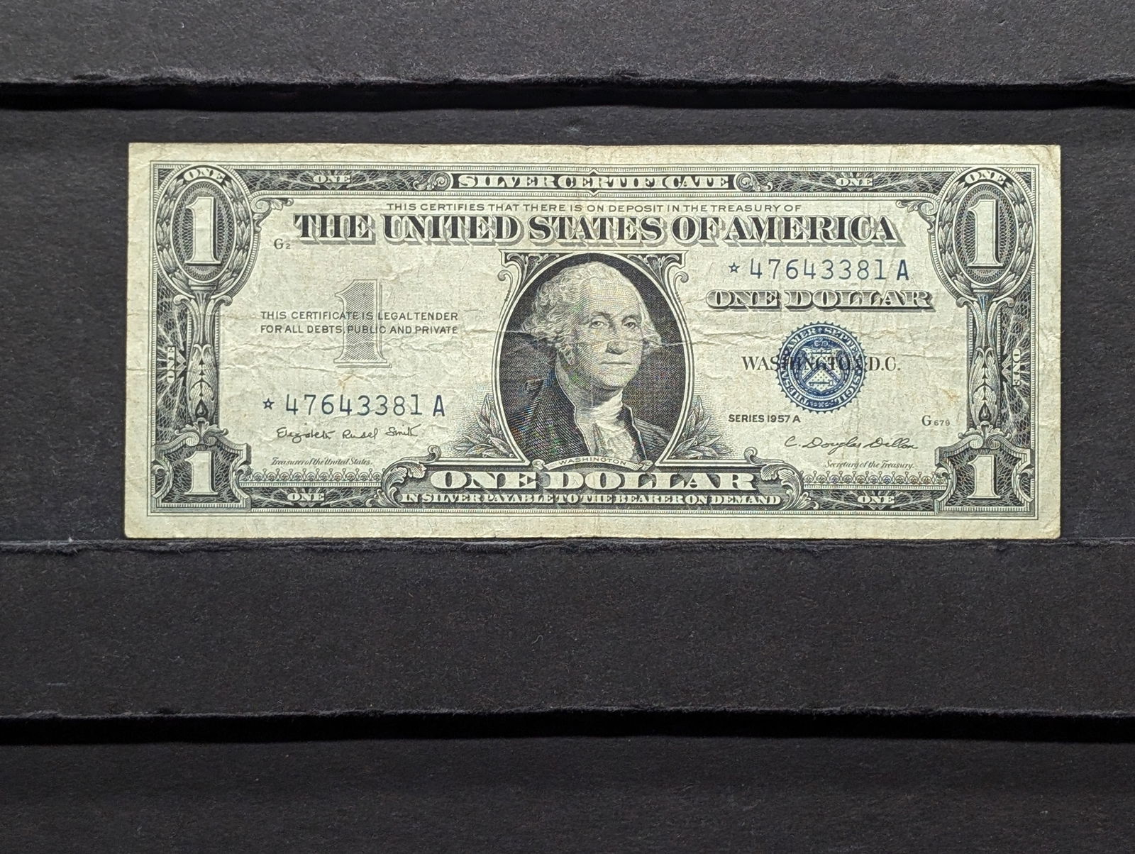1957-A Silver Certificate STAR NOTE (1 of 3)