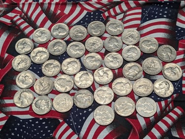 (39) Mixed Date 1970's Washington Quarters