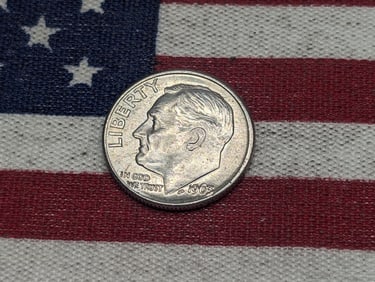 1963- D 90% Silver Dime, BU, 62 Years Old