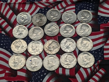 (20) Mixed Date Kennedy Half Dollars