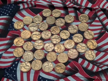 40-1930's, Lincoln Wheat Cents