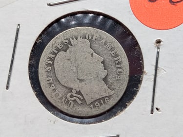 1916 Barber Dime