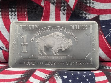 1 Ounce-.999 Pure Titanium-Buffalo Style, BU