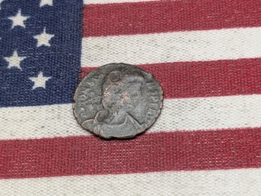 367-375 AD, Good Details, Ancient Roman Coin, Over 1,600 years old