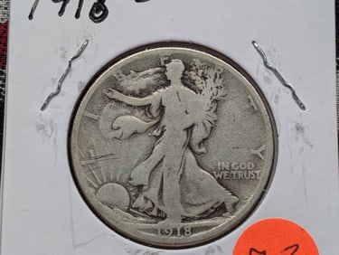 1918-D Walking Liberty Half Dollar