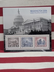 (3) 2006 U.S. Mint Stamps, $1, $2, & $5, Scott # 4075, Mint, Original Gum, Never Hinged