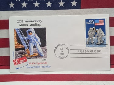 1989 Rare 2 Pound Priority First Day Cachet, Mint