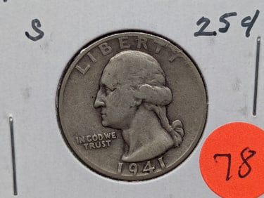 1941-S Washington Quarter