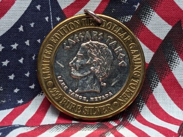 Caesars Tahoe .999 Fine Silver Center Gaming Token