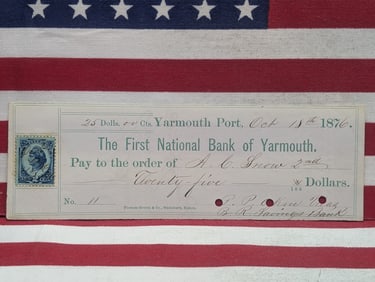 1876 Rare Internal Revenue Stamp