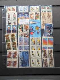 Sheet Of Four Block Stamps, All Mint, Original Gum, Never Hinged