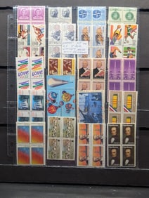 Sheet Of Four Block Stamps, All Mint, Original Gum, Never Hinged