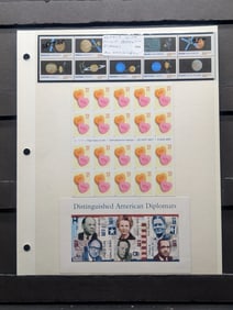 (6) Full Booklets U.S. Stamps, All Mint, Original Gum, Never Hinged