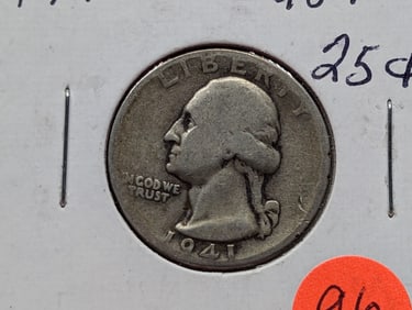 1941 Washington Quarter