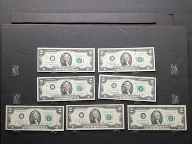 7-1976 Crisp Unc. $2 Fed Res Notes