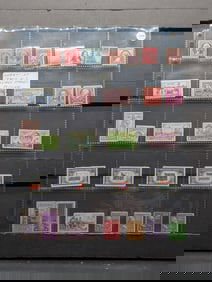 Sheet Of Assorted 1930's Postage Stamps, All Mint, Original Gum, Never Hinged