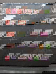 Sheet Of Assorted 1930's Postage Stamps, All Mint, Original Gum, Never Hinged