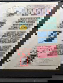 Rare Four Block First Day Covers/Cachets