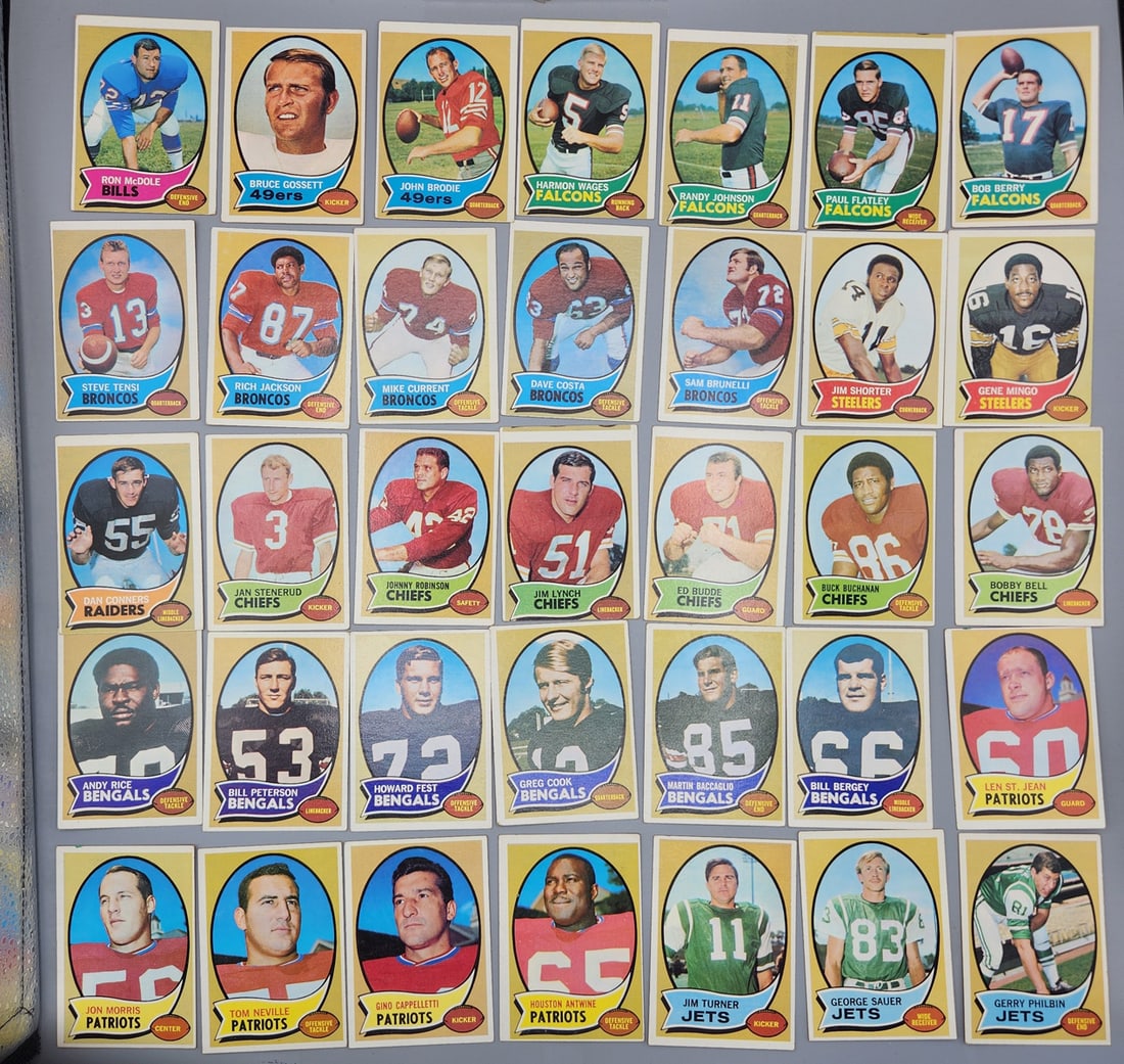 (100) 1970 Topps Football Cards - Nice Starter Set (1 of 3)