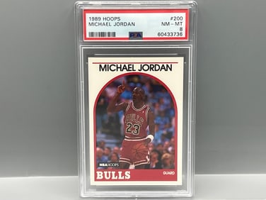 1989 Hoops Michael Jordan #200 PSA 8