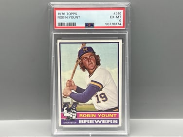 1976 Topps Robin Yount #316 PSA 6 - 2nd Year Card