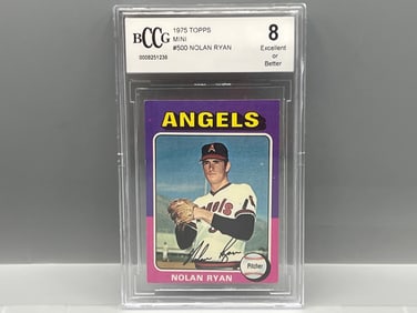 1975 Topps Mini Nolan Ryan #500 BCCG EX Or Better 8