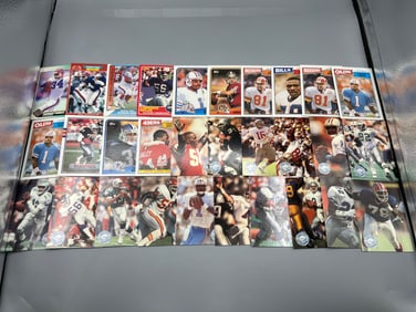 Lot of (30) 1980s and 1990s Football