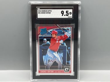 2018 Panini Donruss Optic Shohei Ohtani RC #56 SGC Mint+ 9.5