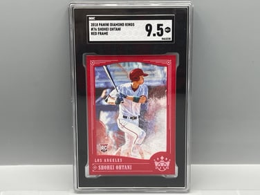 2018 Panini Diamond Kings Shohei Ohtani Red Frame RC #76 SGC Mint+ 9.5