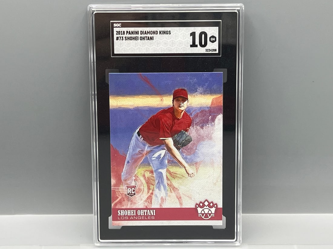 2018 Panini Diamond Kings Shohei Ohtani RC #73 SGC Gem Mint 10 (1 of 2)
