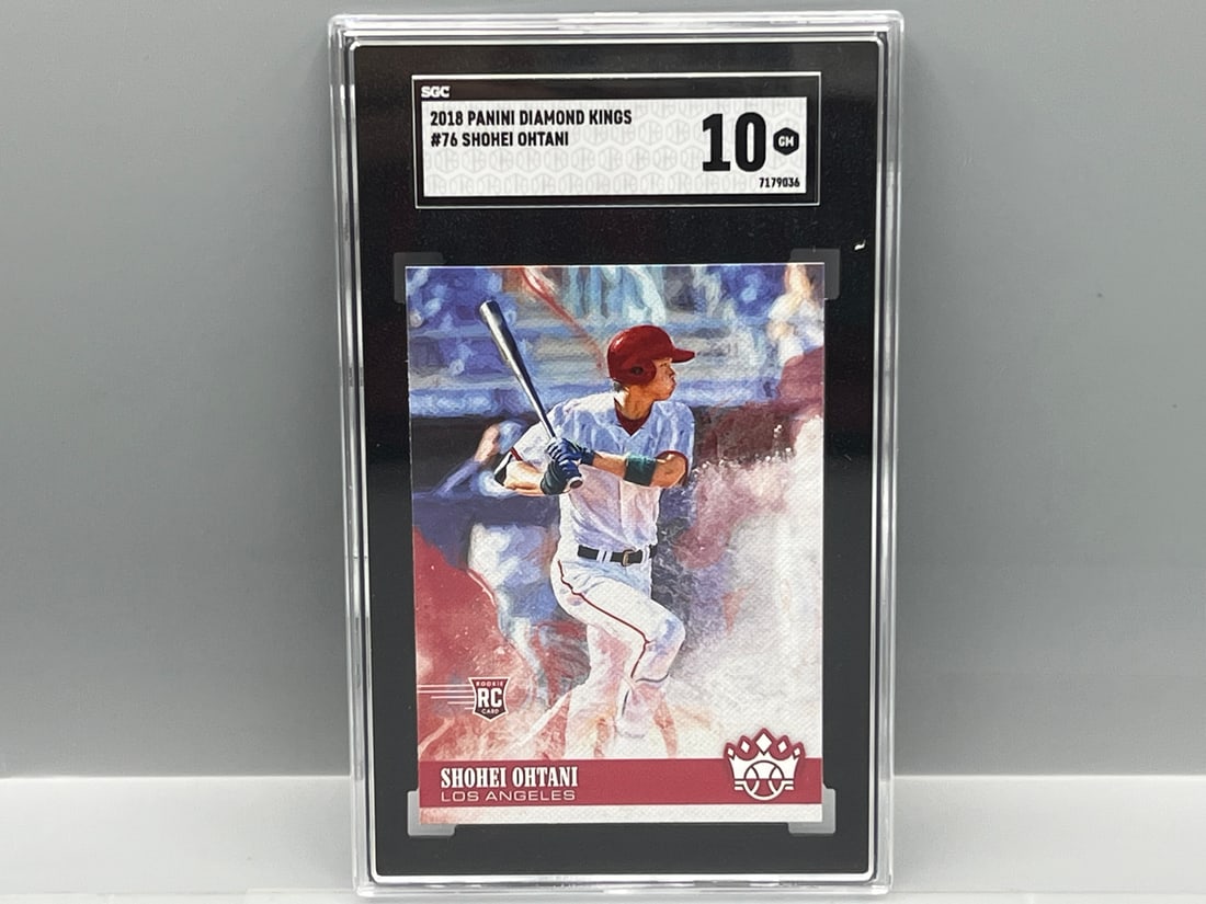 2018 Panini Diamond Kings Shohei Ohtani RC #76 SGC Gem Mint 10 (1 of 2)