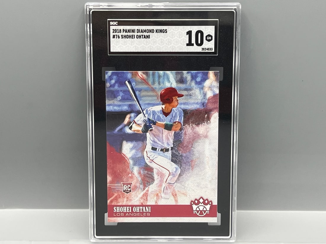 2018 Panini Diamond Kings Shohei Ohtani RC #76 SGC Gem Mint 10 (1 of 2)