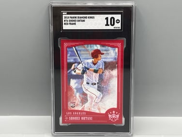 2018 Panini Diamond Kings Shohei Ohtani Red Frame RC #76 SGC Gem Mint 10