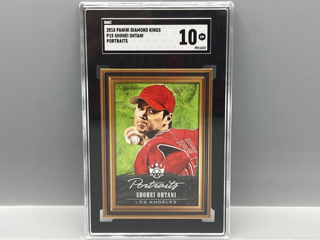 2018 Panini Diamond Kings Shohei Ohtani Portraits RC #P15 SGC Gem Mint 10 (1 of 2)