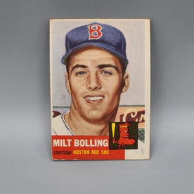 1953 Topps Milt Bolling #280 High Number Short Print Last Card in Set - Tough