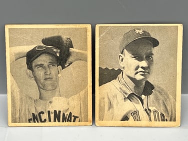 1948 Bowman Ewell Blackwell RC #2 & Walker Cooper RC #9