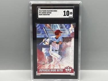 2018 Panini Diamond Kings Shohei Ohtani Name Variation SP RC #76 SGC Gem Mint 10