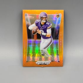 2024 Prizm Deca J.J. Mccarthy Orange Prizm #203 Rookie - 46/49 Rare