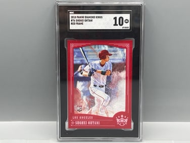 2018 Panini Diamond Kings Shohei Ohtani Red Frame RC #76 SGC Gem Mint 10