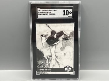 2018 Panini Diamond Kings Shohei Ohtani Black & White Variation RC #73 SGC Gem Mint 10