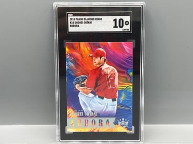 2018 Panini Diamond Kings Shohei Ohtani Aurora RC #A10 SGC Gem Mint 10