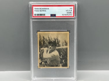 1948 Bowman Yogi Berra RC #6 PSA VG-EX 4 (MK)