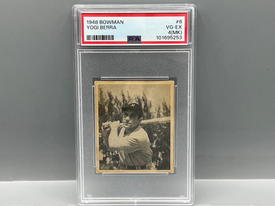 1948 Bowman Yogi Berra RC #6 PSA VG-EX 4 (MK) (1 of 2)