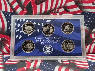 2002-S U.S. Mint Fifty State Quarters Proof Set, NO BOX