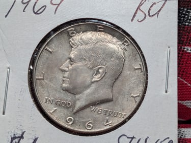 1964-D 9% Silver Kennedy Half Dollar