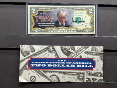 2023 Donald Trump Two Dollar FR Note w/ COA