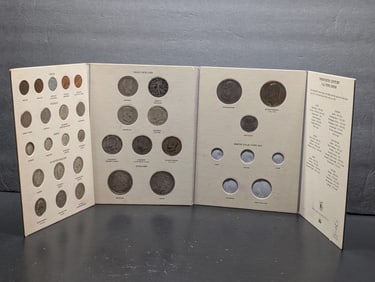 20TH Century U.S. Type Coin Album w/ 31 Coins, Includes 14 Silver Coins, 1921 Morgan Dollar, 1922