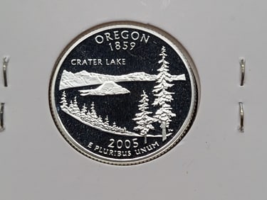 2005-S 90% Silver Proof State Quarter Oregon (OR)