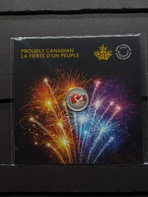 2017 Proudly Canadian Five Dollar Silver Coin, 99.99% Silver