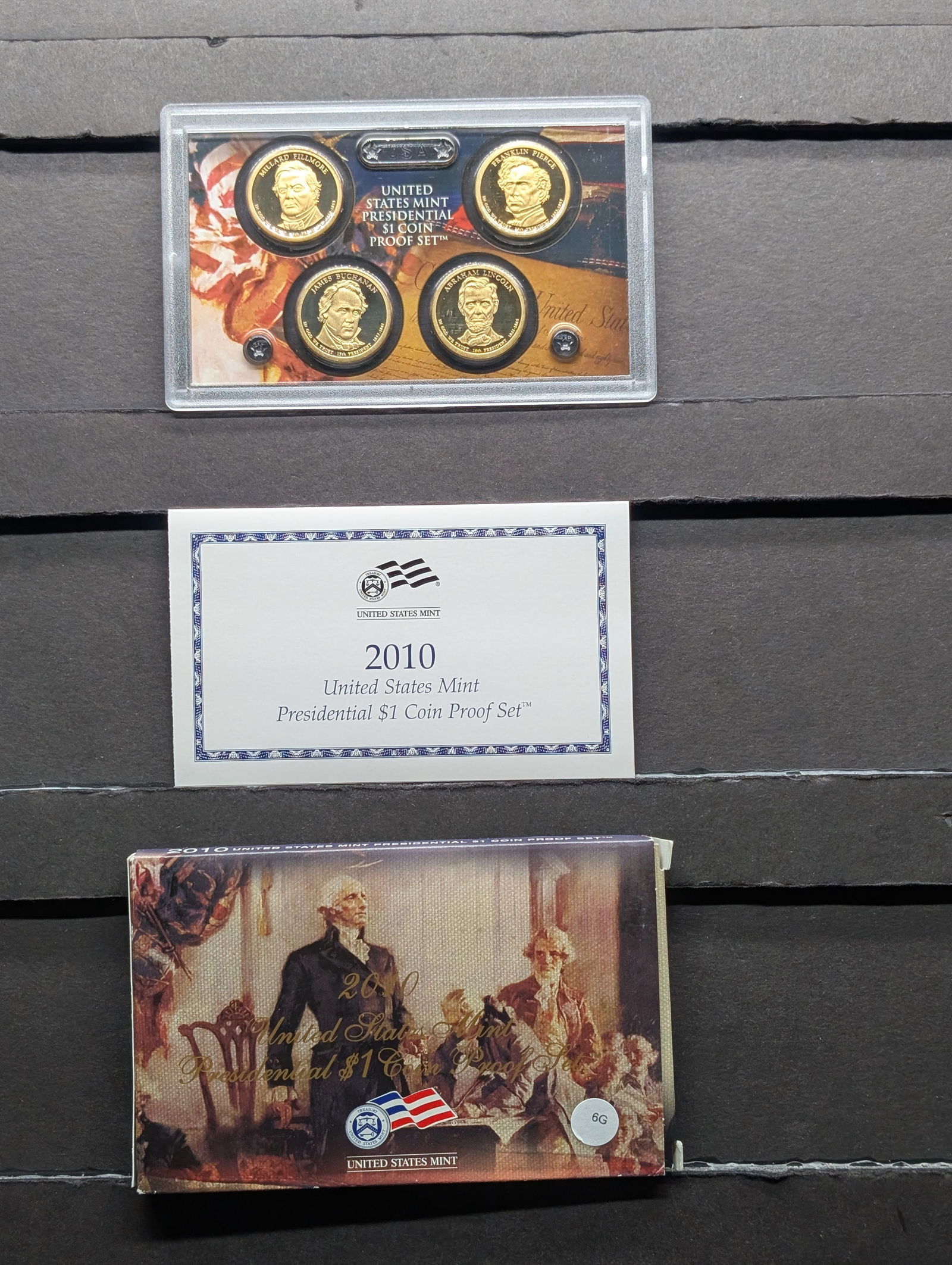 2010-S US Mint Presidential Golden Dollar Proof Set. OGP (1 of 4)